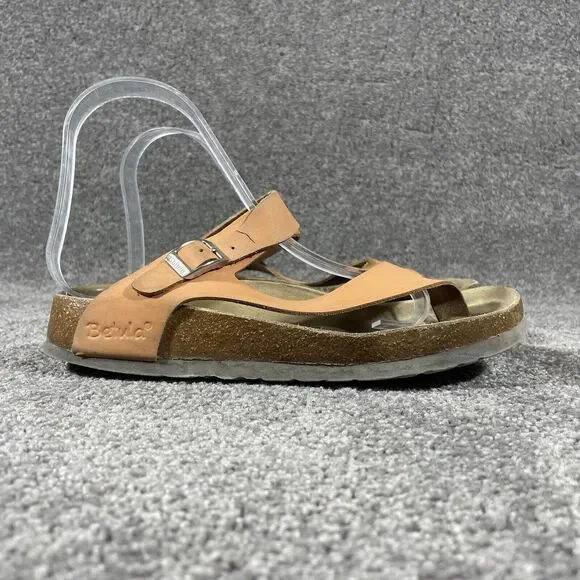 Betula Birkenstock Women's Sandals Fussbett Jasmine Coral Leather Sz 5 US Narrow - Picture 6 of 11